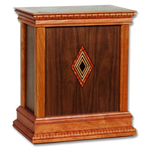 Diamond Classic Wood Cremation Urn