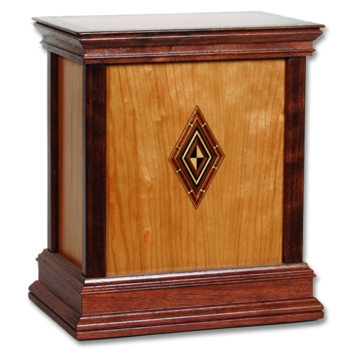 Harmony Contemporary Wood Cremation Urn