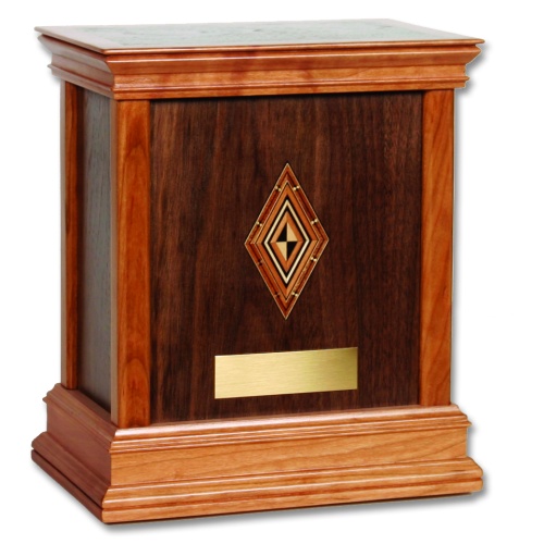 Harmony Contemporary Wood Cremation Urn